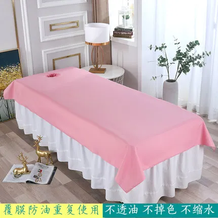 Waterproof Oilproof Bed Sheets for Beauty Salon, SPA Massage, Skin-friendly Filmed Bed, Table Cover Sheet for Barbershop