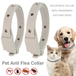 Anti Flea Tick Collar For Cat Small Dog Adjustable Puppy Kitten Collar Antiparasitic 8Month Protection Breakaway Pet Accessories