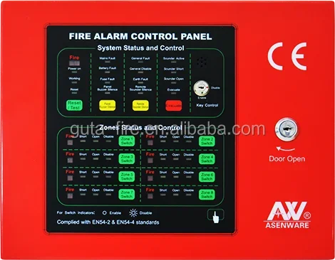 1 to 32 zones conventional fire alarm control panel fire safety security system