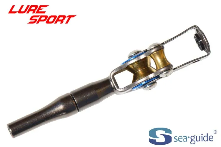 SEAGUIDE SCXRHT-T Silberblauer Stahlrahmen mit Messingrollen-Oberführung, Hochleistungs-Bootruten-Bauteil, Reparatur-DIY-Zubehör – Detail 5