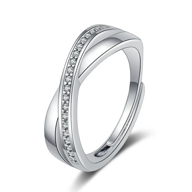 925 Sterling Silve Gorgeous Shiny Stone Zircom Ring For Women Engagement Wedding High Quality Fine Jewelry