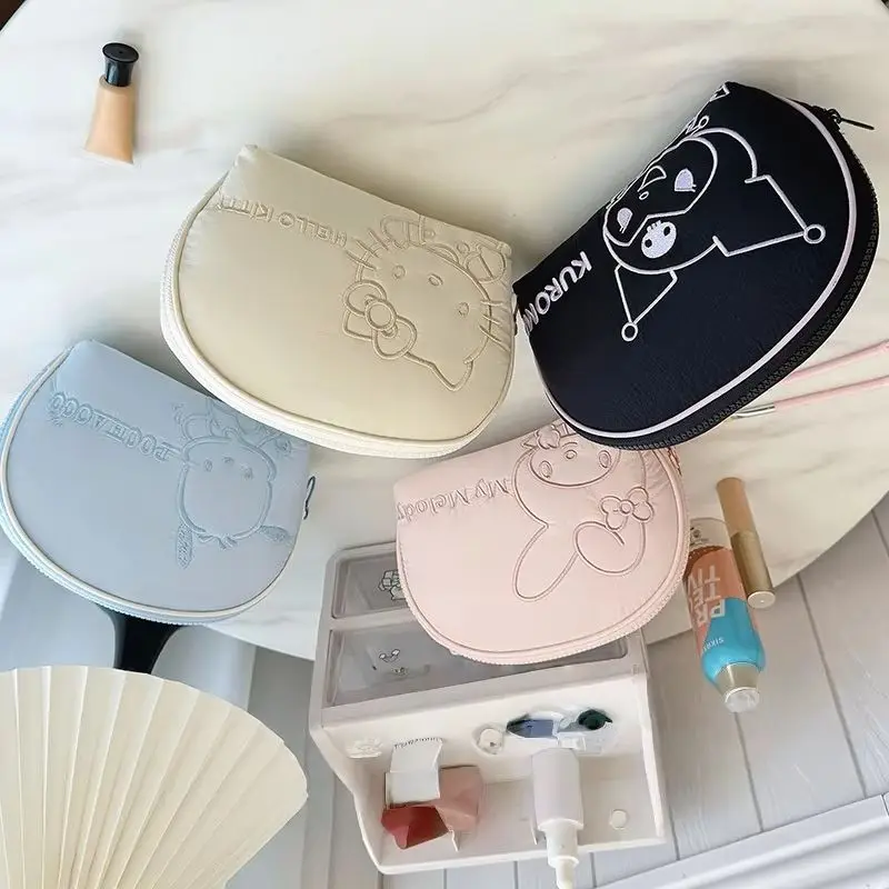 

Оригинальная милая новая косметичка в стиле аниме, роскошная брендовая модная женская косметичка в виде ракушки, портативная сумка для стирки большой емкости