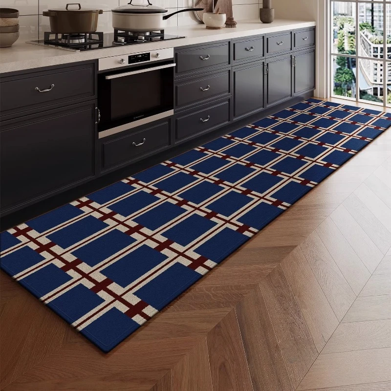Kitchen Floor Mat PVC Leather Oil-resistant Stain Resistant Foot Mats Home Waterproof Anti-slip Rug Balcony Carpet 러그 Ковер