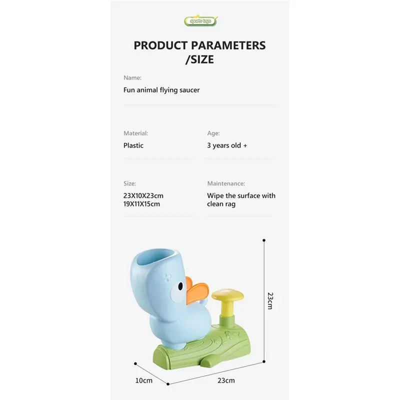 Outdoor Air Launcher Flying Disc Saucer voor kinderen Jump Sport Game Flying Foot Launcher voor kinderen