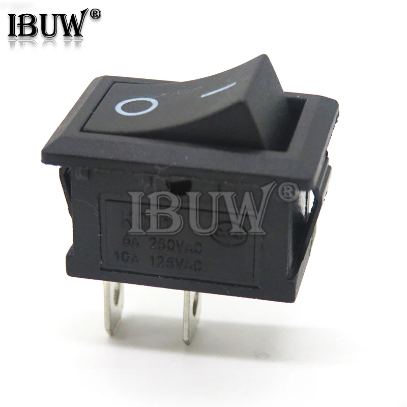 10Pcs Push Button Switch 10x15mm 15x21 2Pin 3pin 3A 250V KCD11 Snap-in On Off Boat Rocker Switch 10MM*15MM Black Red White SPST