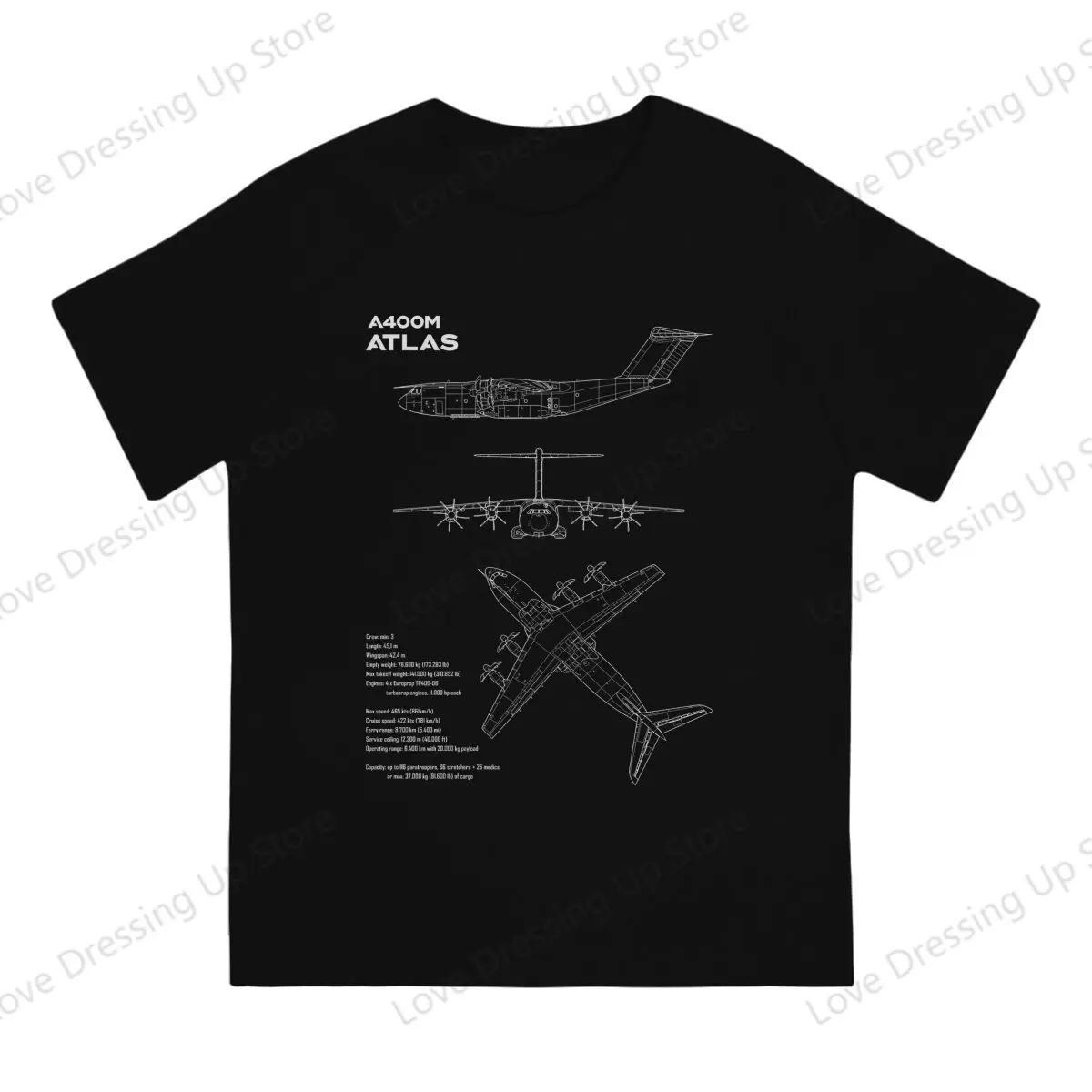 Funny Pilot Quote 100%Pure Cotton Printed Men T-Shirt Airbus A400M Short sleeve Tshirts Harajuku Tee Funny Tops