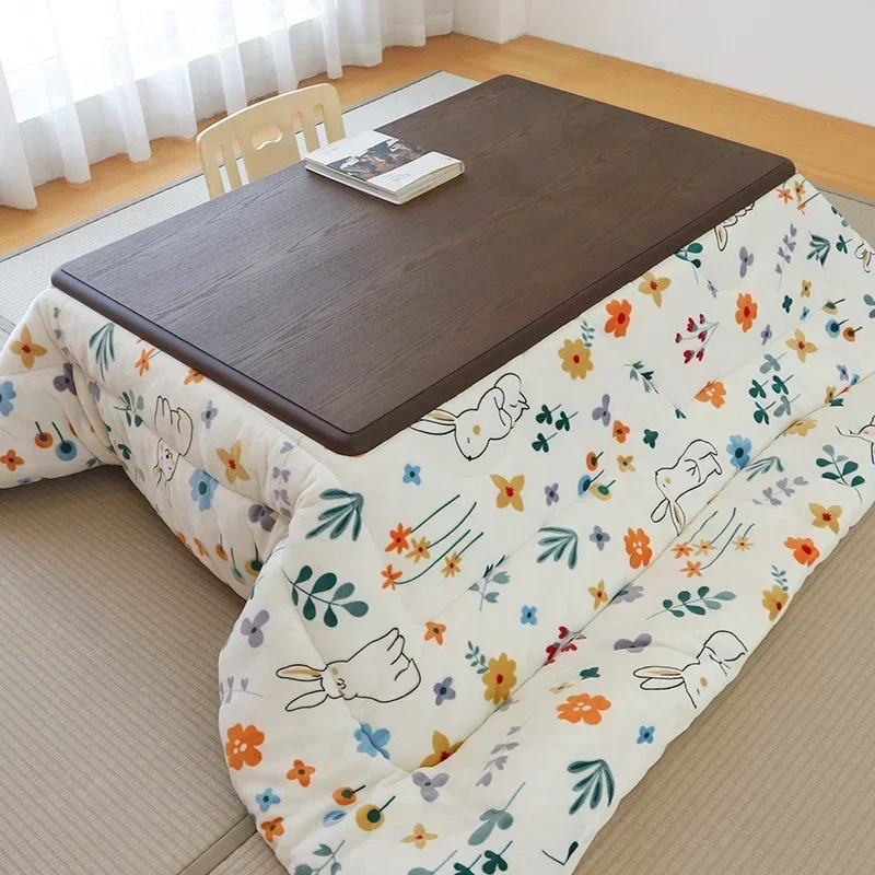 Japanese-Style 4pcs/set Table Futon Carpet Heater Stove Futon Winter Heating Table Hanging Heater with Comforter