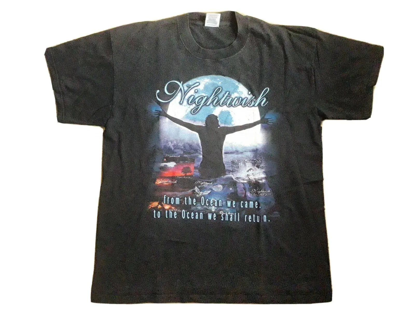 NIGHTWISH 2003 Vintage Tour T Shirt Gothic Metal Within Temptation XL LP Tarja