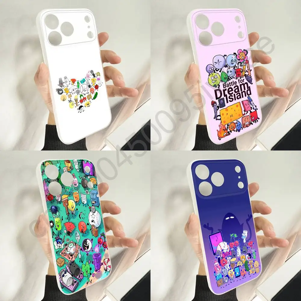 

BFDI B-Battle for Dream Island Phone Case For iPhone 11,16,15,14,13,17,12,Plus,E,Air,Mini,Pro,Max Magnetic Magsafe Soft Cover