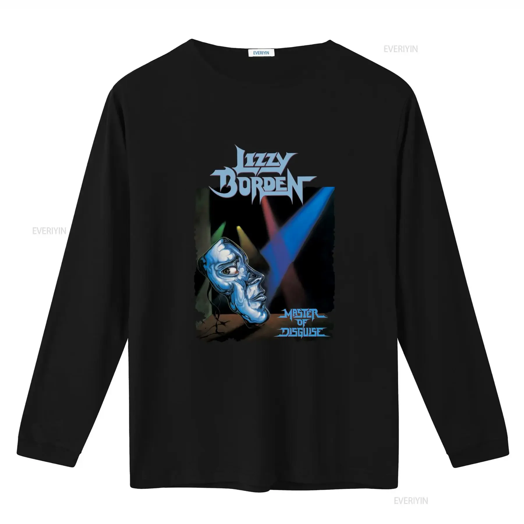 LIZZY BORDEN Master of Disguise T shirt for Men Rock Band Fan Fashion vintage Washed Slightly fashion designer clothes