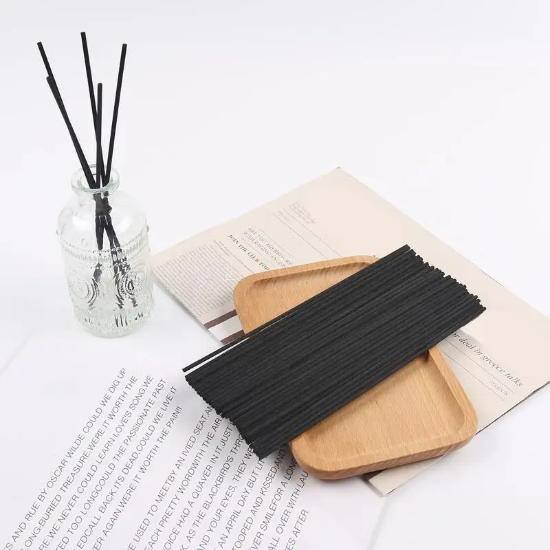 Natural Rattan Wood Sticks 10 Pieces Natural Rattan Oil Refill Diffuser Sticks Multi-Purpose Oil Diffuser Sticks For Work Area