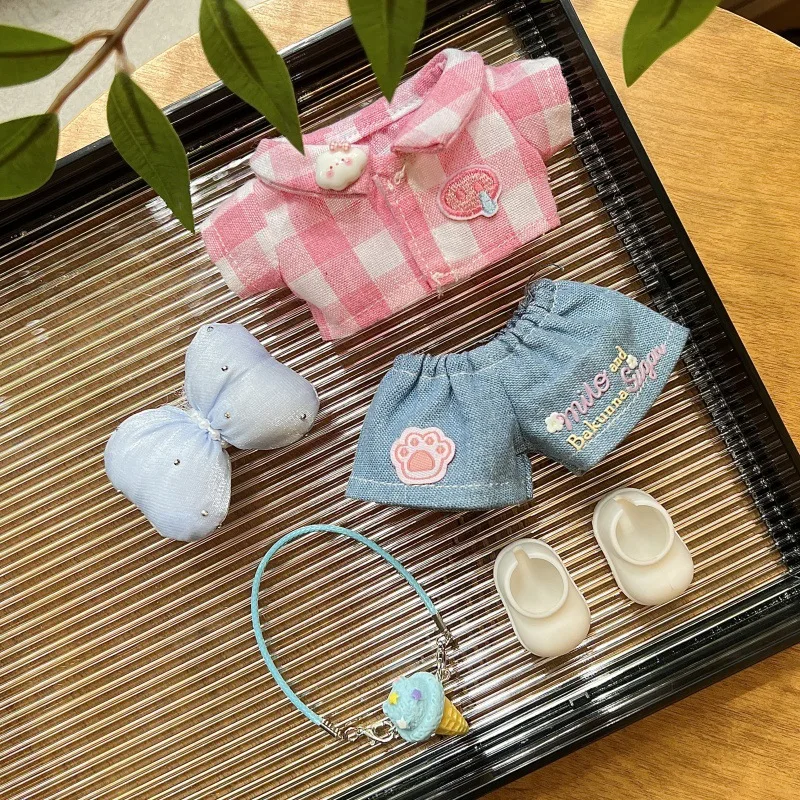 

Clothes Doll Clothing Apple Series Strap Pants, Shirts, Clothes Dressing, Casual Trendy Clothing (No Dolls)