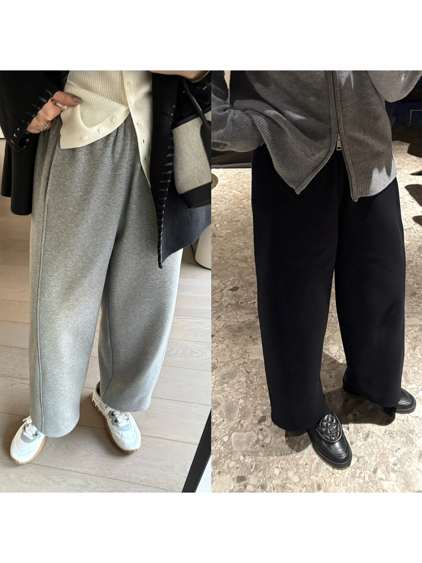 

Slimming Effect Silk down Inteated Casual Formal Pants iWiNG Ele Straight Leg Pants for Women in Winter Season