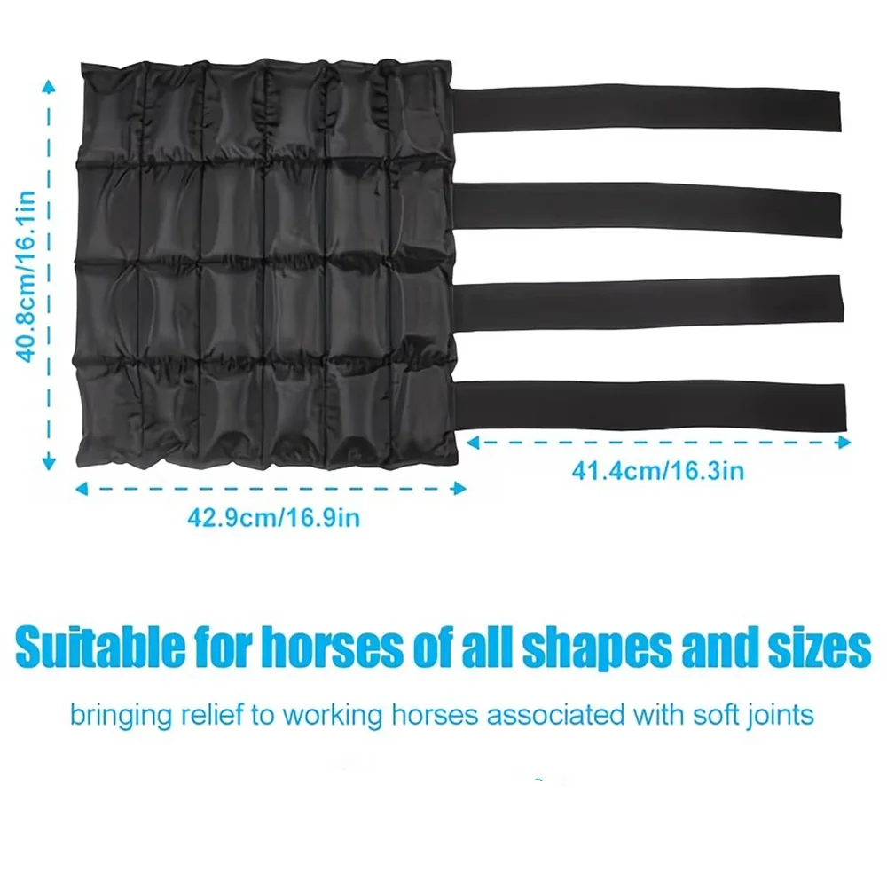 1 Multifunktionale Eisbeinbandage für Pferde, wiederverwendbarer Kühlprotektor für Pferdebeine, spezielle Beinbandage für Reitsporttraining und Erholung, verstellbare Eisbeinbandage für Pferde, Kühl- und Erholungsprotektor für Pferdebeine, Erholung nach dem Training für schmerzende Pferdebeine, multifunktionale Eisbeinbandage für Pferde, wiederverwendbarer Kühlprotektor für Pferdebeine, spezielle Beinbandage für Reitsporttraining und Erholung – Detail 3