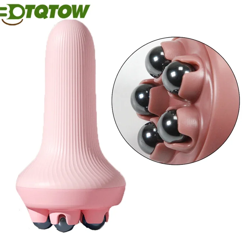 

1PCS Massage Roller Ball With Handle Body Anti-Cellulite Muscle Pain Relax Massager For Neck Back Shoulder Buttocks Face Tools