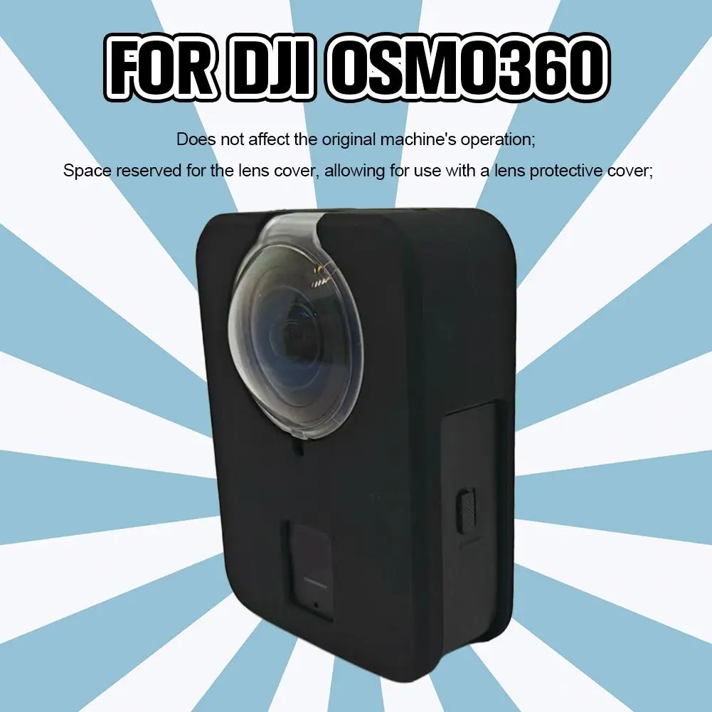 

for dji Osmo 360 Panoramic Camera Body Silicone Case Protective Shockproof Camera Cover Accessories Action F1I9