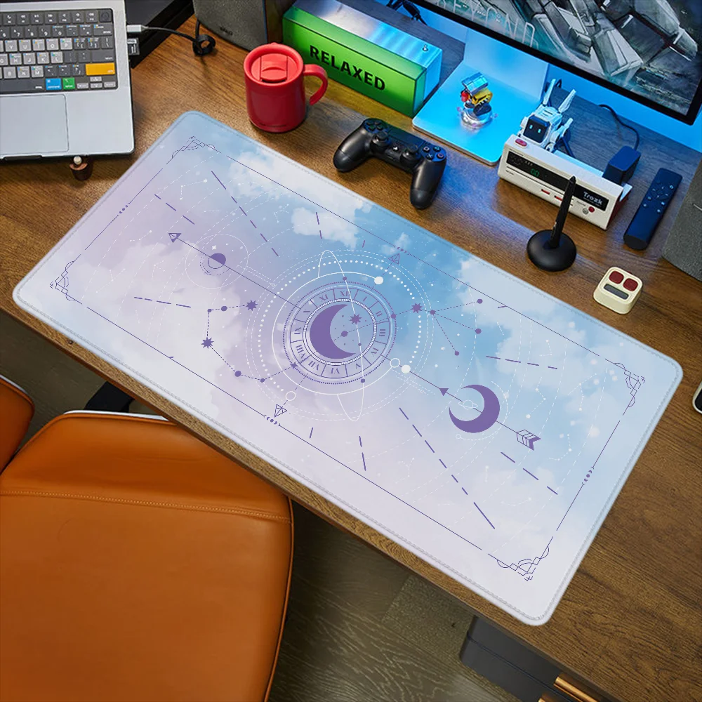 Schattige Tarotkaart Gaming Pc Setup Accessoires Bureau Mat Muismat Mousepad Gamer 900X400 Computertafel Grote Matten Office Xxl Mause