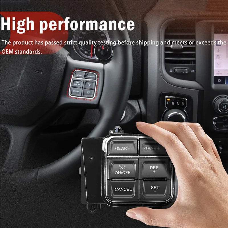 

Efficient Steering Wheel Cruise Control Switch For Dodge RAM 1500 2013-2022 RAM 1500 Classic 2019-2023 Part Number CCA1384 68111