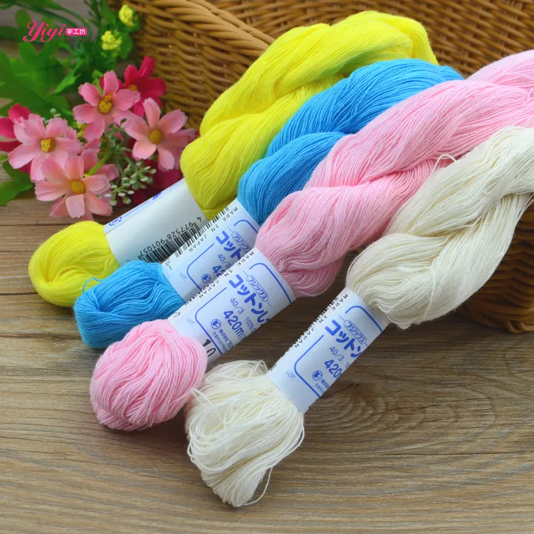 Janpan DARUMA cotton yarn Basting line basting thread 1bag=420meters (Extensible and Easy to break)