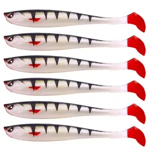 6 pcs/set creature fishing baits soft bait 9cm/4.1g Predator Fishing Pique Soft rubber bait fishing accessories 12 main sales vinyl sea fishing - №2