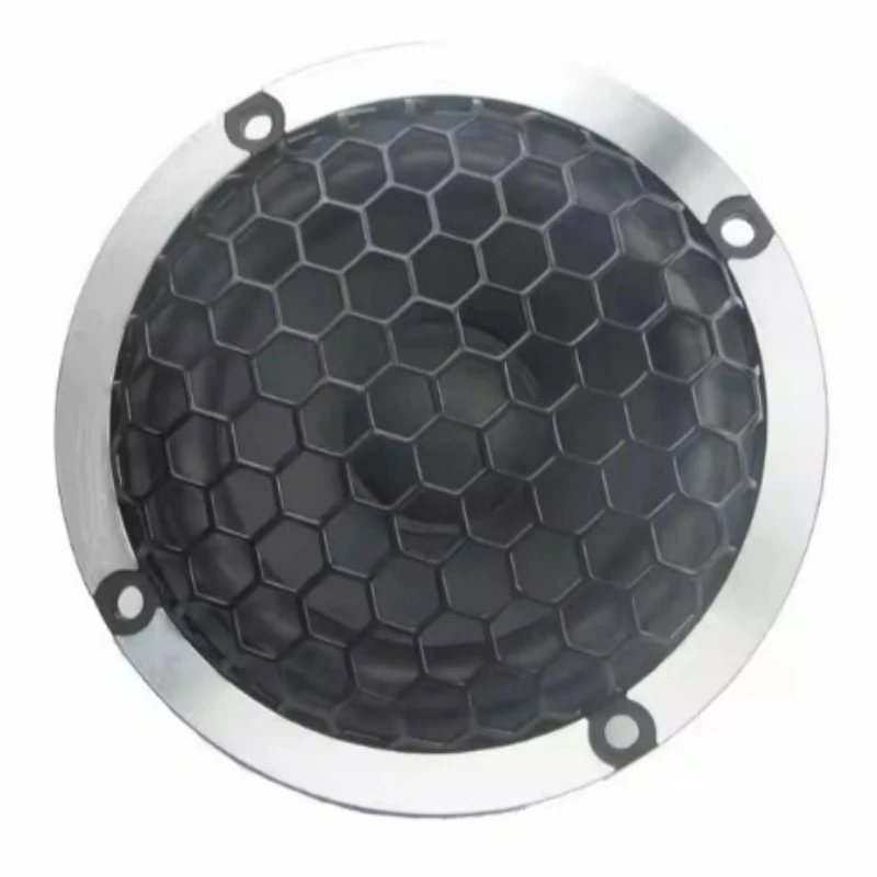 SOTAMIA 1 Buah Speaker Mobil Jangkauan Penuh 3 Inci 4/8 Ohm 15W Tempat Baskom Aluminium Kerucut Kertas Wol Speaker Jarak Menengah Mobil Jaring Heksagonal