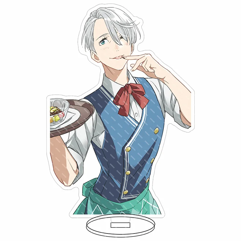 In Stock Anime YURI!!! on ICE Katsuki Yuri Victor Nikiforov Cosplay Acrylic Stand Model Christmas Gift