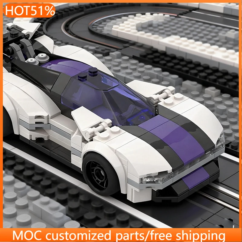 249 Pezzi Set di Costruzioni Personalizzabili Supercar da Corsa, Design Tecnologico Modulare, Semplice Kit Fai-da-Te, Regalo per le Vacanze