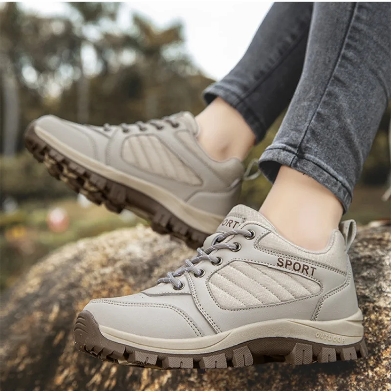 Men's Women's Outdoor Hiking Shoes Non-Slip Wear-Resistant Trekking Sneakers Lightweight Sport Boots Camping Mountain Climbing