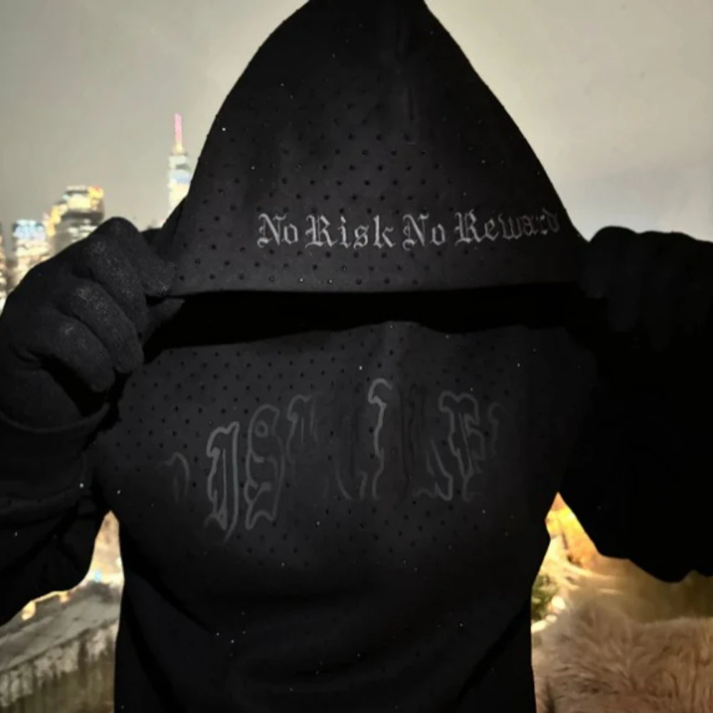 Yaminiya الساخن ختم لامعة مقنعين البلوز للنساء الخريف/الشتاء إلكتروني التطريز البلوز Harajuku البلوز الشارع الشهير