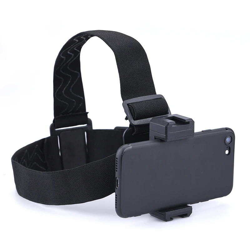 

​Mobile Phone Holder Head-Mounted First-Person View Video Outdoor Live Bracket For Insta360 For DJI Camera With Phone Clip