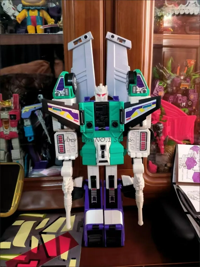 

In Stock Transformer Toys Deformation Robots G1 Series Sixshot KO Version Collectible Action Figures for Kids and Adults Gift