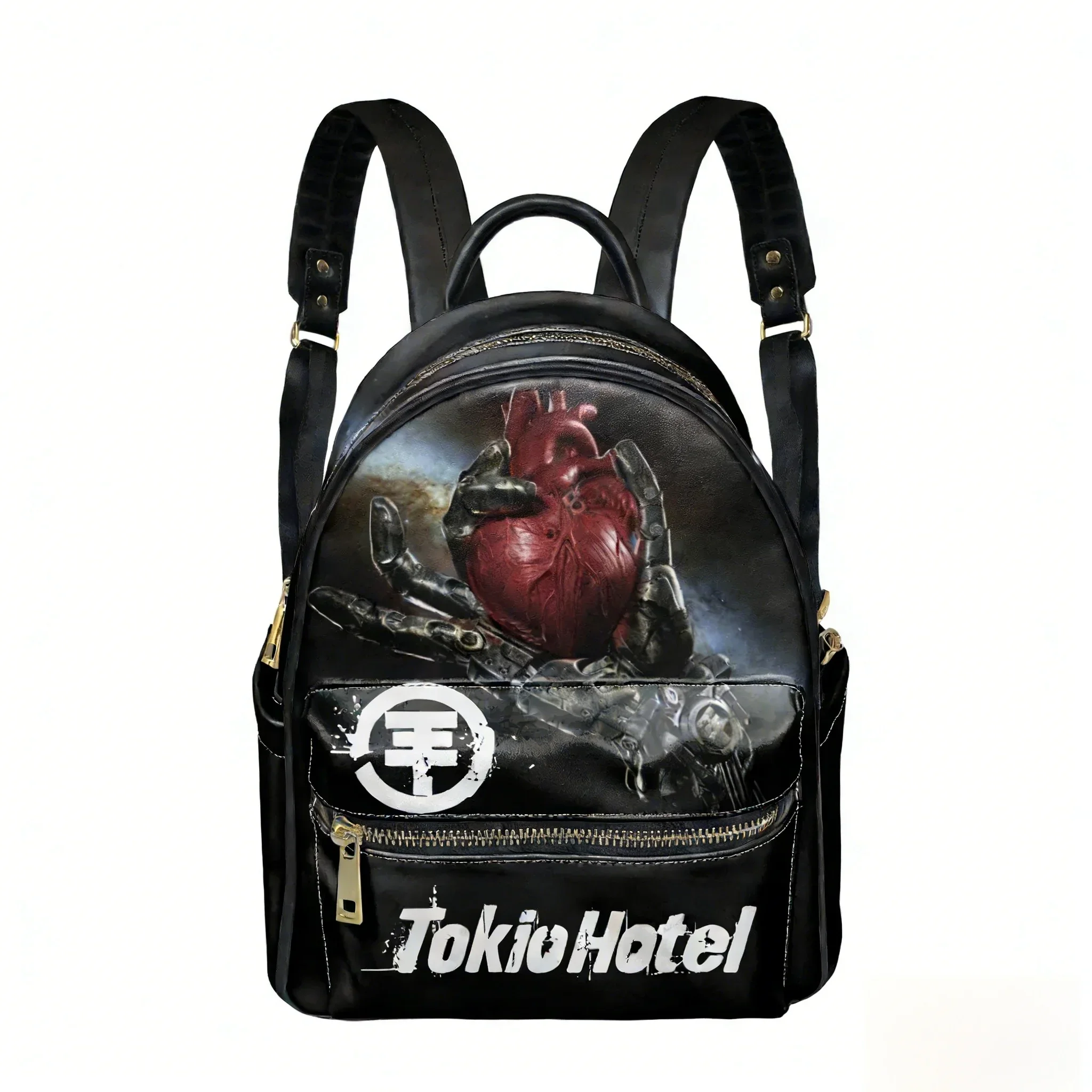 Tokio Hotel Rock Band Backpack Womens Men Personalized Double Shoulder Bag Business Travel Bookbag Rucksack Gift Daypack
