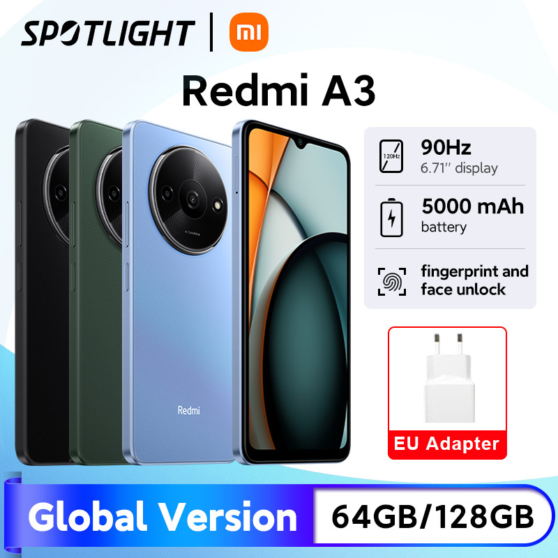  [World Premiere] Xiaomi Redmi A3 Smartphone 6.71" Dot Drop display MediaTek Helio G36 64GB / 128GB ROM 5000mAh Battery 90Hz 