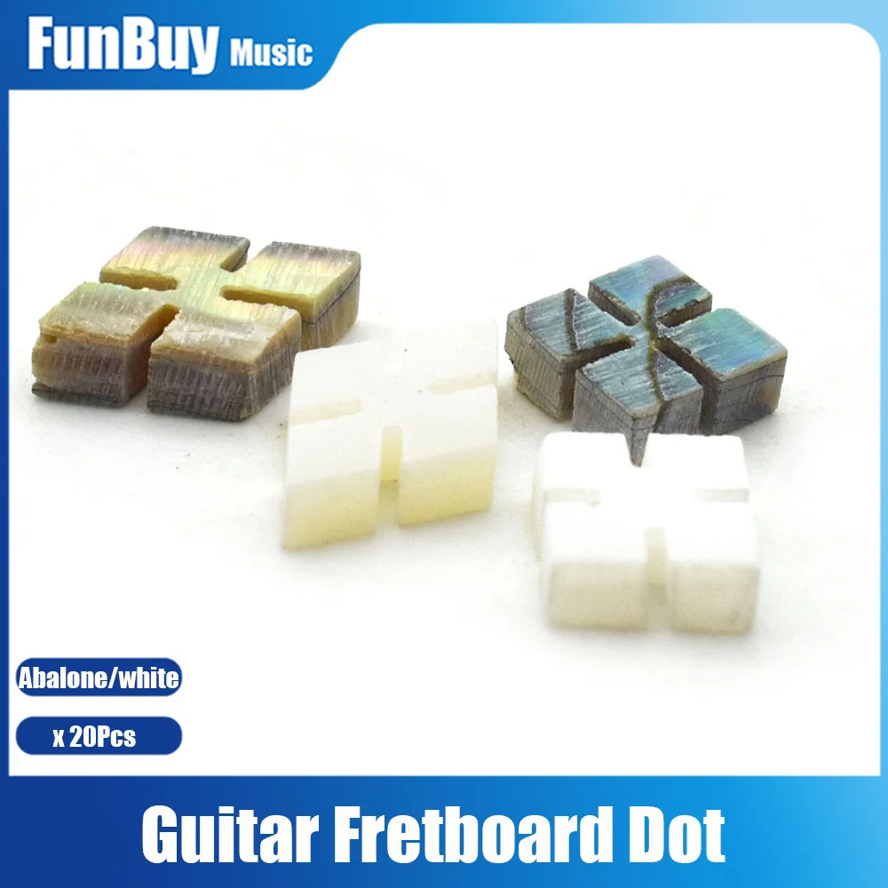 20 Chiếc Kim Cương 5*5/5*9Mm Acoustic Guitar Ván Trượt Ngón Tay Chấm Bào Ngư Mẹ Của Vỏ Fretboard Chấm Ốp Hoa dùng Cho Đàn Guitar Cổ