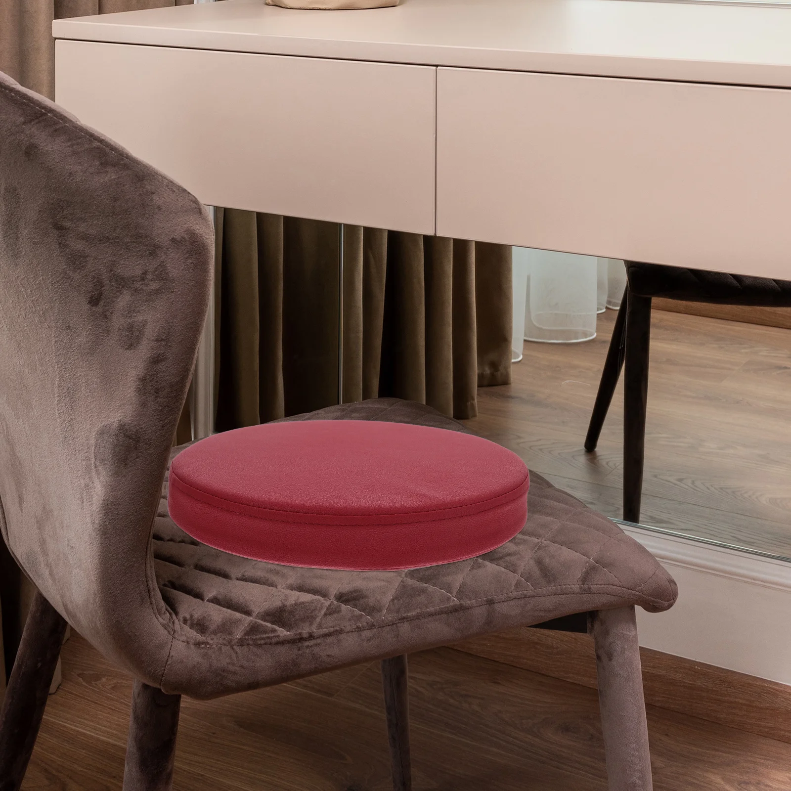 

Round Seat Cushion 14 Inch Thick Soft Pu Chair Pad For Dining Room Floor Living Room Bar Stool Household Sitting