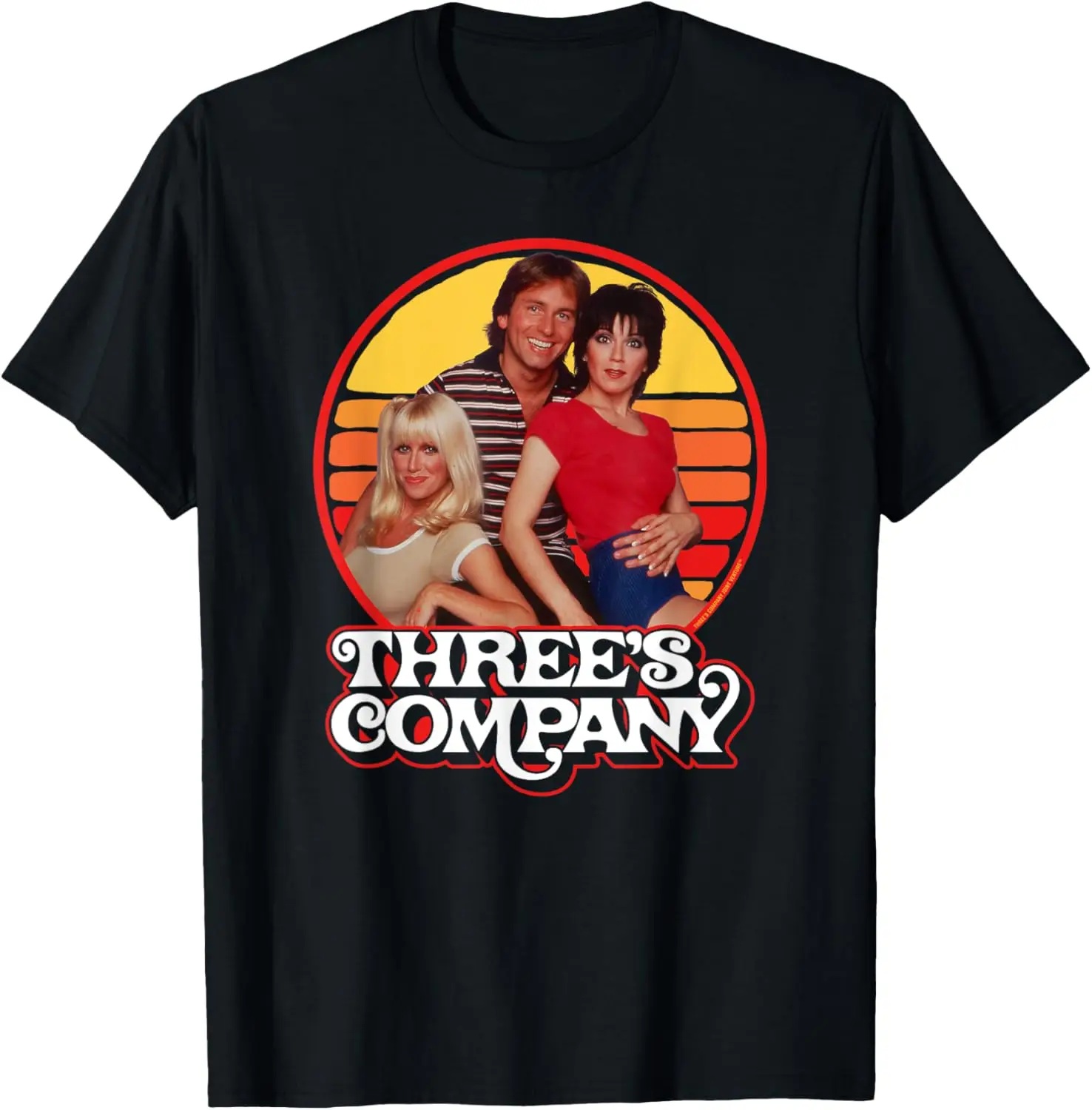 

Three's Company Roommates & 1980's Sunset T-Shirt