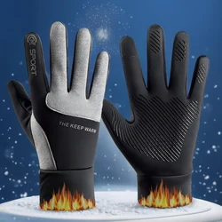 1 Paar Winter Thermische Handschoenen Mannen Vrouwen Touchscreen Waterdichte Anti Slip Handen Warm Voor Wandelen Rijden Fiets Fietsen