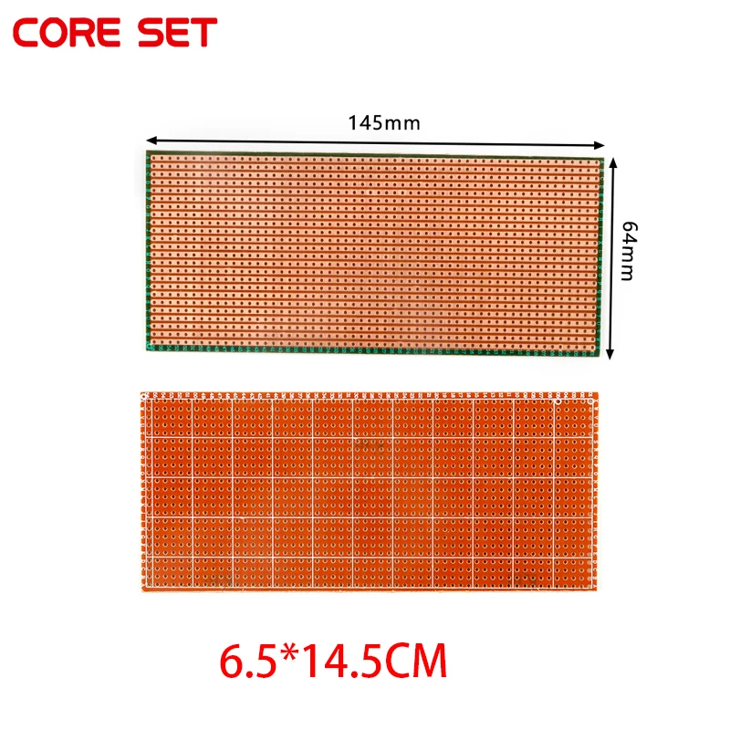 2pcs/lot 6.5*14.5 6.5X14.5CM DIY Prototype Paper PCB Universal Experiment Matrix Circuit Board 2.54mm Connected Hole 65*145mm