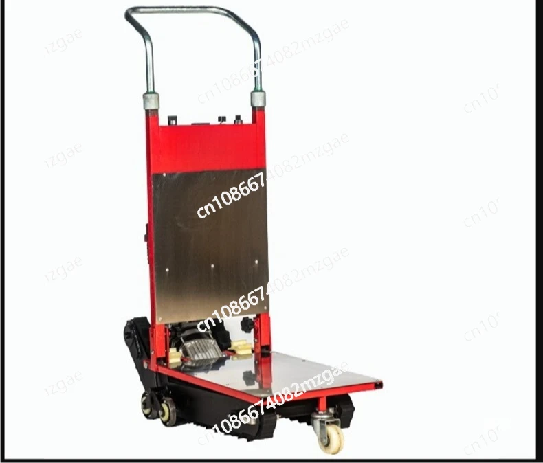 

Tracked Tank Electric Stair Climbing Vehicle 400KG Cargo Mute Handling Cart Crawler-type Up and Down Stair Climber Hand Trolley