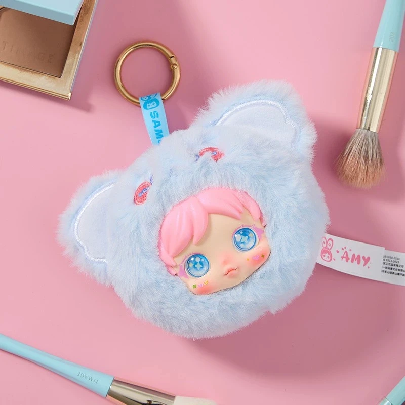 ايمي مرآة ماكياج صغيرة الفينيل أفخم صندوق أعمى لعبة عصرية لطيف دمية حقيبة قلادة المفاتيح الديكور صندوق غامض مفاجأة هدية