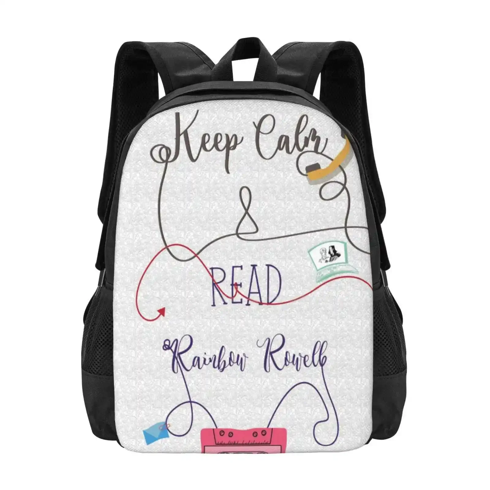 

Rainbow Rowell School Bags For Teenage Girls Laptop Travel Bags Rainbowrowell Fangirl Eleanorandpark Attachments Landline