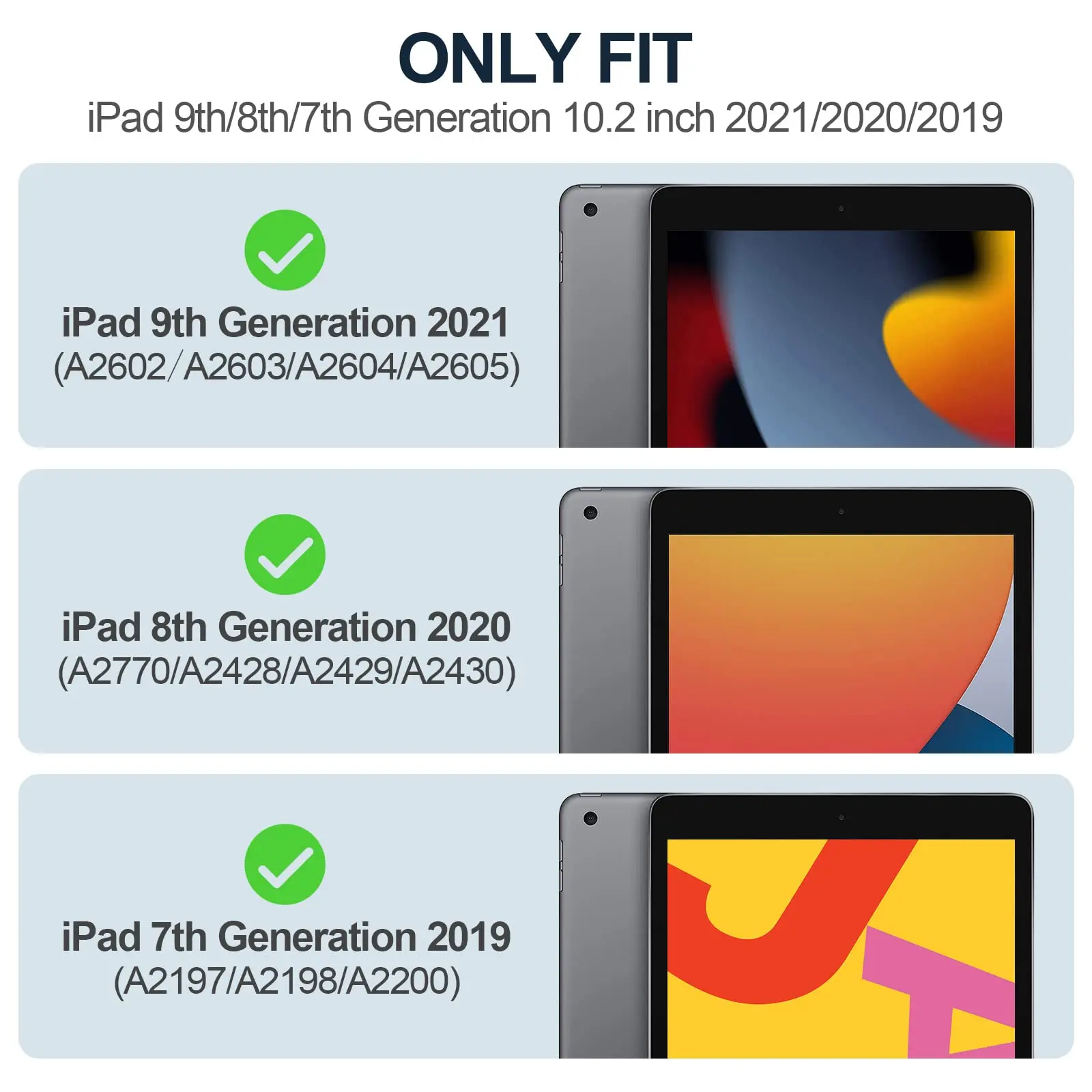 For iPad 10.2 2019 2020 2021 7th 8th 9th Generation Transparent Soft Silicone Case Shockproof Airbag Shell