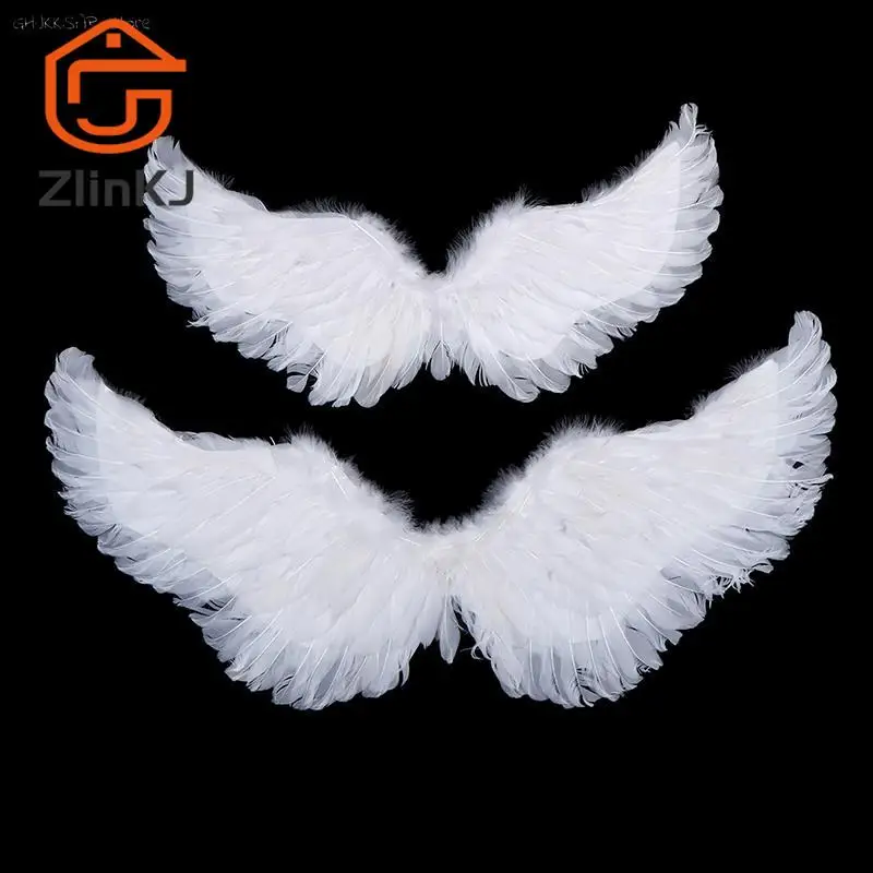 Kids Adult Party Swallow White Angel Feather Wings Wands Cosplay Elastic Straps Wedding Birthday Halloween Christmas