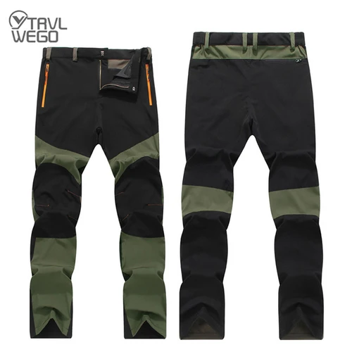 Imagen 2 del producto TRVLWEGO, pantalones de senderismo de verano para hombre, pantalones de pesca, senderismo, secado rápido, viajes al aire libre, tela elástica, ropa de ciclismo y Camping
