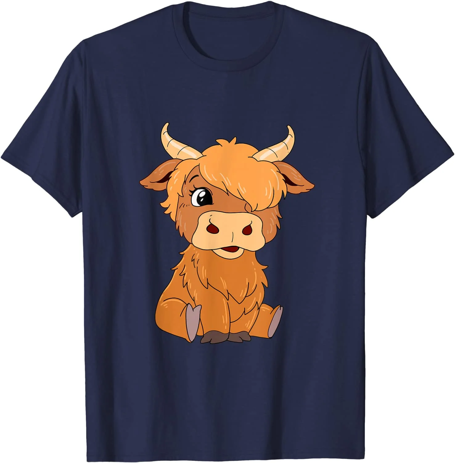 Highland Cow Scotland Longhorn Cattle T-Shirt