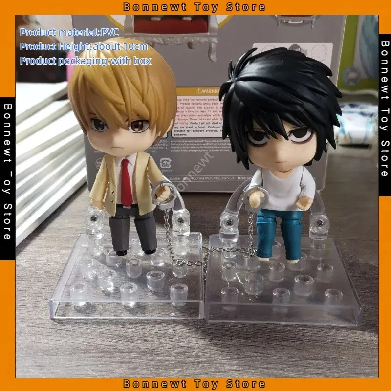 

New 10cm Death Note Q version Nendoroid 1200# L 2.0 1160# Yagami Light movable figure model desktop decoration For Friends gifts