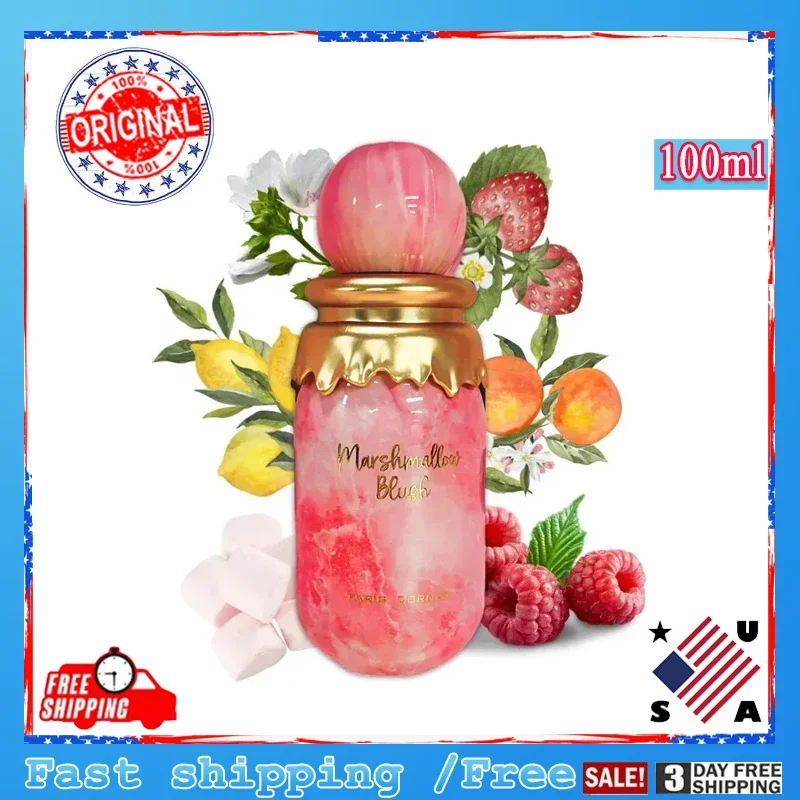 

Arab Marshmallow Perfume Woman Long Lasting Fragrance Body Spray Perfumes For Women Middle East Parfum Fruity Notes Pheromone