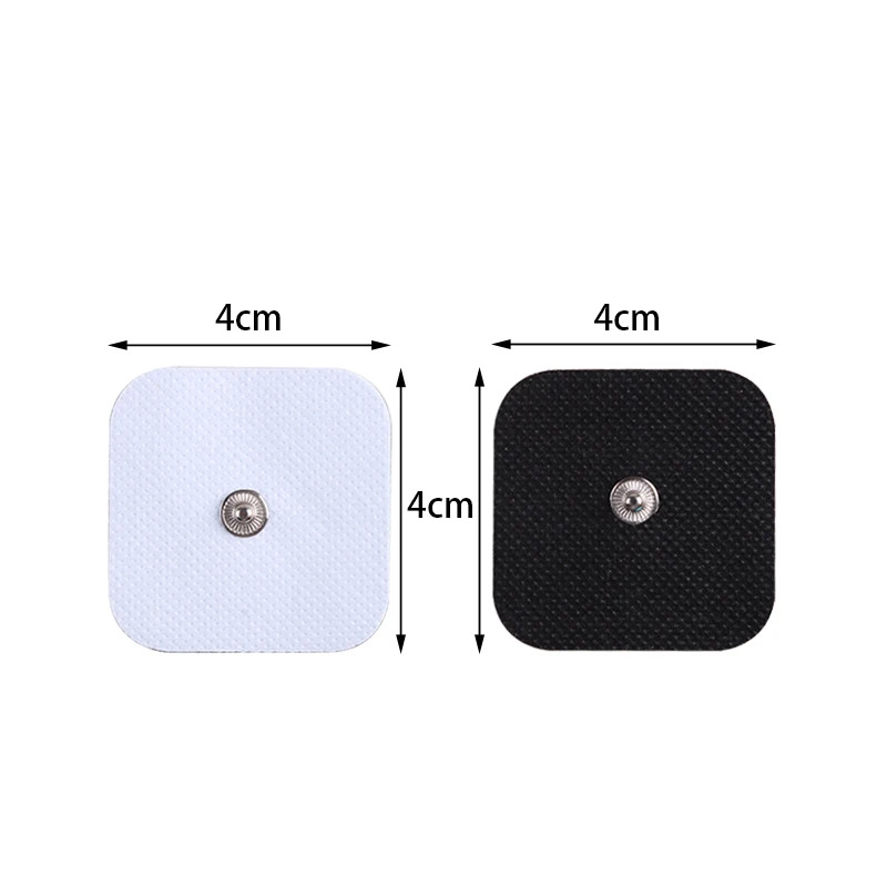 4*4cm With Tail Electrode Pads For Electric Tens Acupuncture Digital Machine Self Adhesive Gel Tens Electrode Patch