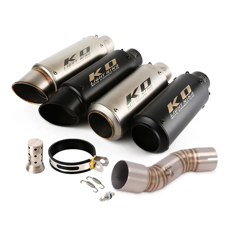 

For CFMOTO CLX700 CLX-700 Clx700 2020-2022 Motorcycle Exhaust System Middle Exhaust Muffler Pipe 51mm Without DB Killer Mid Link