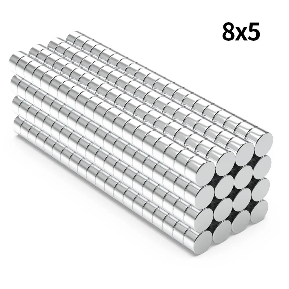 

8x5mm N35 Super Strong Neodymium Magnet Round NdfeB Powerful Permanent Magnetic imanes Refrigerator Magnets 8*5